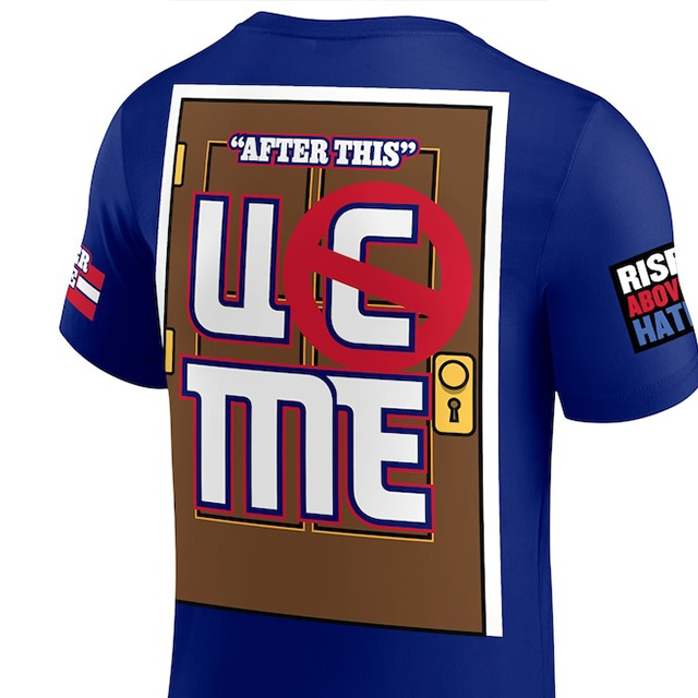 ジョン シナモデル WWE AUTHENTIC Tシャツ FAREWELL TOUR SUMMER SLAM 2025 NEW JERSEY T-SHIRT BLUE