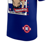 ジョン シナモデル WWE AUTHENTIC Tシャツ FAREWELL TOUR SUMMER SLAM 2025 NEW JERSEY T-SHIRT BLUE