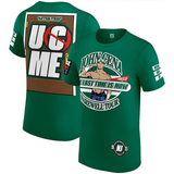 ジョン シナモデル 海外取寄 WWE AUTHENTIC Tシャツ FAREWELL TOUR SUMMER SLAM 2025 NEW JERSEY T-SHIRT GREEN