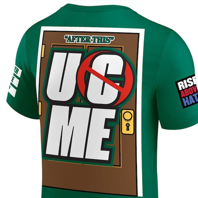 ジョン シナモデル 海外取寄 WWE AUTHENTIC Tシャツ FAREWELL TOUR SUMMER SLAM 2025 NEW JERSEY T-SHIRT GREEN
