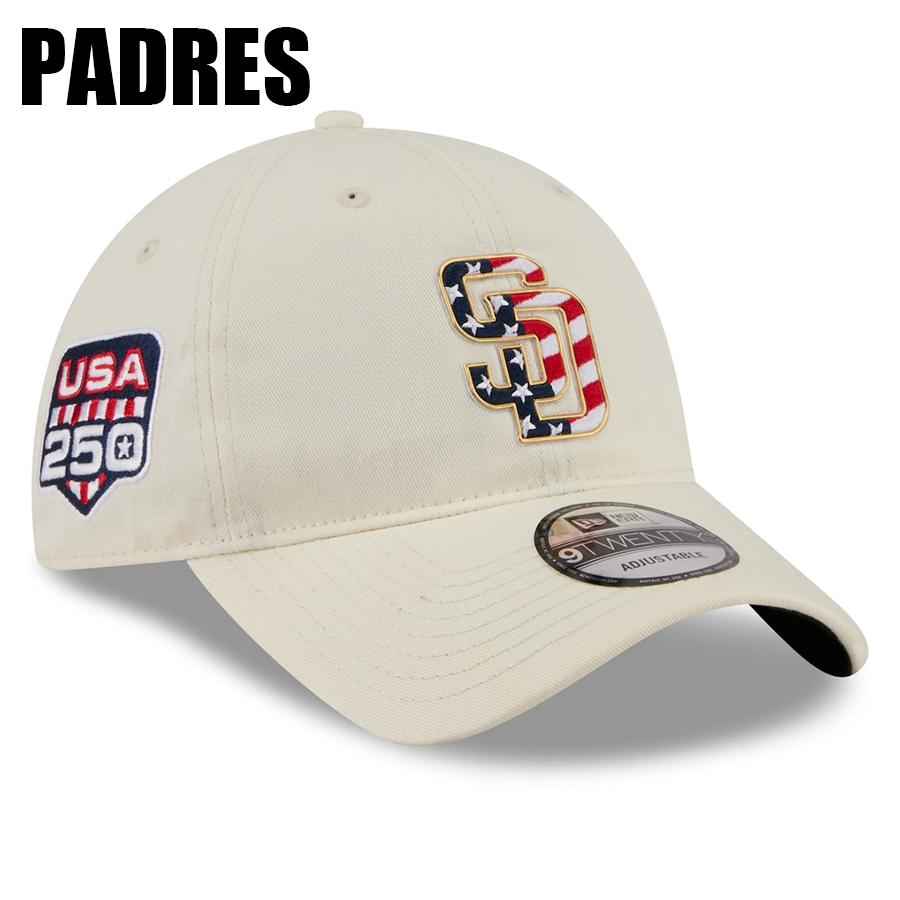 独立記念日モデル ニューエラ キャップ 9TWENTY MLB 2026 JULY 4TH STARS N STRIPES STRAPBACK CAP CREAM