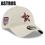 独立記念日モデル ニューエラ キャップ 9TWENTY MLB 2026 JULY 4TH STARS N STRIPES STRAPBACK CAP CREAM