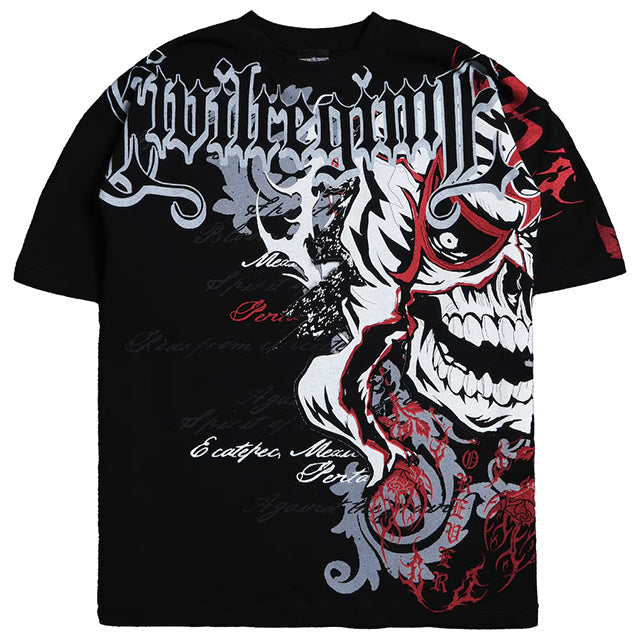 ペンタモデル 海外取寄 シビル レジーム WWE AUTHENTIC Tシャツ BOXY T-SHIRT BLACK