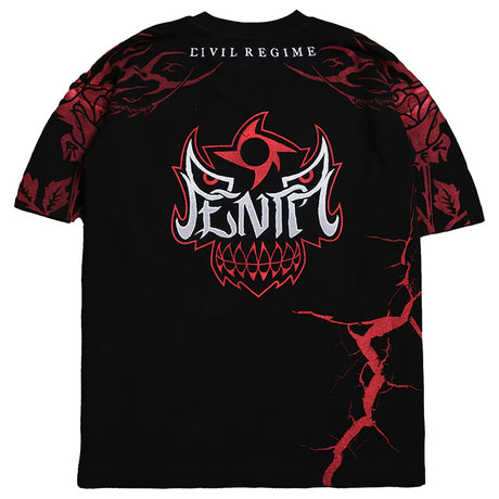 ペンタモデル 海外取寄 シビル レジーム WWE AUTHENTIC Tシャツ BOXY T-SHIRT BLACK