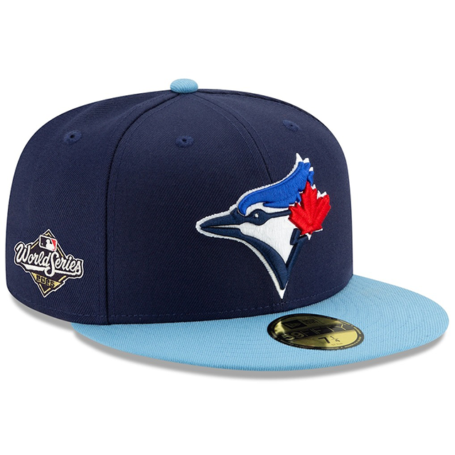 2025 ワールドシリーズモデル 海外取寄 ニューエラ キャップ 59FIFTY トロント ブルージェイズ MLB WORLD SERIES AUTHENTIC COLLECTION FITTED CAP ROYAL