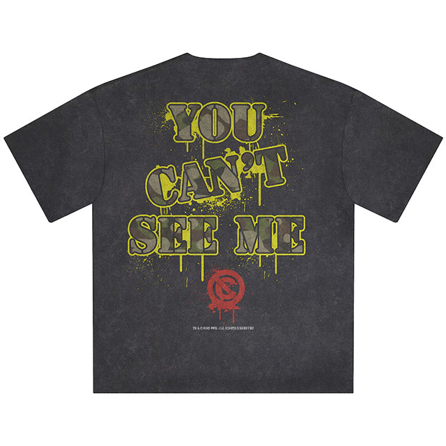 ジョン シナモデル 海外取寄 ID サプライ WWE Tシャツ SNOW WASH BULLDOG BOXY T-SHIRT BLACK