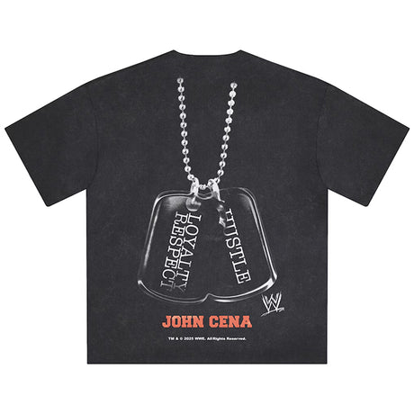 ジョン シナモデル 海外取寄 ID サプライ WWE Tシャツ SNOW WASH CHAMP IS HERE BOXY T-SHIRT BLACK