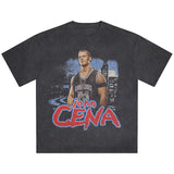 ジョン シナモデル 海外取寄 ID サプライ WWE Tシャツ SNOW WASH THUG-A-NOMICS BOXY T-SHIRT BLACK