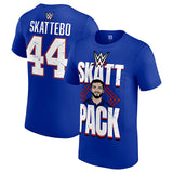 キャメロン スカッテボモデル 海外取寄 WWE AUTHENTIC Tシャツ CAM SKATTEBO T-SHIRT BLUE