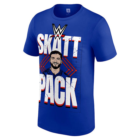 キャメロン スカッテボモデル 海外取寄 WWE AUTHENTIC Tシャツ CAM SKATTEBO T-SHIRT BLUE