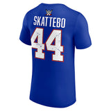 キャメロン スカッテボモデル 海外取寄 WWE AUTHENTIC Tシャツ CAM SKATTEBO T-SHIRT BLUE