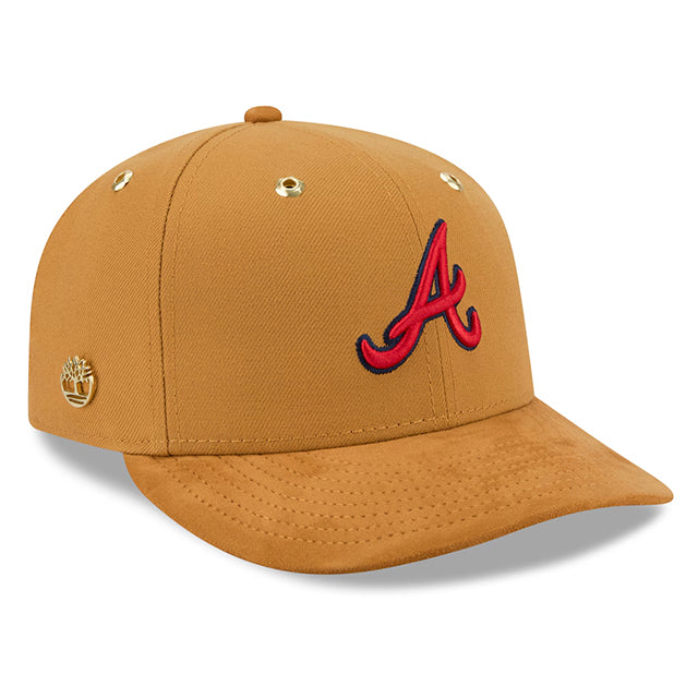海外取寄 ニューエラ ティンバーランド キャップ PC59FIFTY アトランタ ブレーブス MLB PRE-CURVED FITTED CAP WHEAT