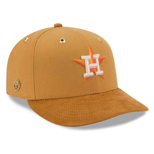 海外取寄 ニューエラ ティンバーランド キャップ PC59FIFTY ヒューストン アストロズ MLB PRE-CURVED FITTED CAP WHEAT