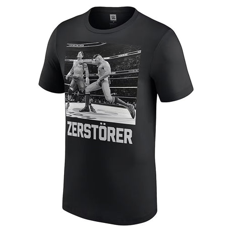 グンターモデル ジョン シナ引退試合 海外取寄 WWE AUTHENTIC Tシャツ ZERSTORER T-SHIRT BLACK