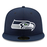 第60回スーパーボウル進出記念 海外取寄 ニューエラ 59FIFTY シアトル シーホークス NFL SUPER BOWL LX FITTED CAP NAVY