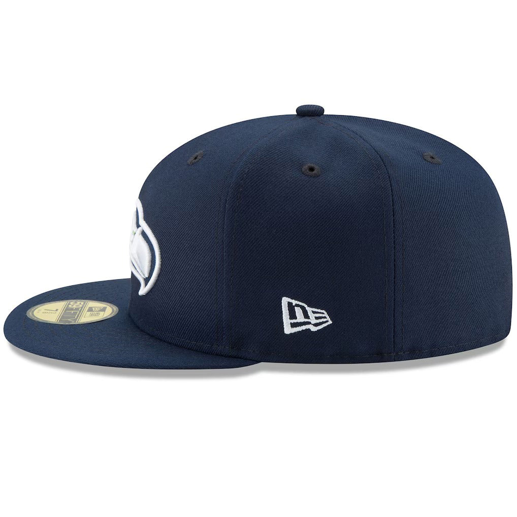 第60回スーパーボウル進出記念 海外取寄 ニューエラ 59FIFTY シアトル シーホークス NFL SUPER BOWL LX FITTED CAP NAVY