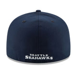 第60回スーパーボウル進出記念 海外取寄 ニューエラ 59FIFTY シアトル シーホークス NFL SUPER BOWL LX FITTED CAP NAVY