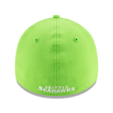 第60回スーパーボウル進出記念 海外取寄 ニューエラ 39THIRTY シアトル シーホークス NFL SUPER BOWL LX FLEX FIT NEON GREEN