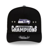 第60回スーパーボウル進出記念 海外取寄 ニューエラ 9FIFTY シアトル シーホークス NFL NFC CHAMPIONS LOCKER ROOM TROPHY COLLECTION A-FRAME SNAPBACK