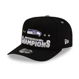 第60回スーパーボウル進出記念 海外取寄 ニューエラ 9FIFTY シアトル シーホークス NFL NFC CHAMPIONS LOCKER ROOM TROPHY COLLECTION A-FRAME SNAPBACK