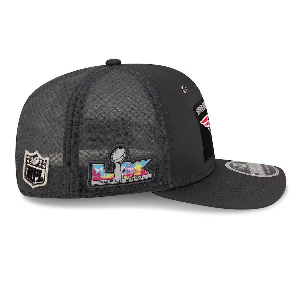 第60回スーパーボウル進出記念 海外取寄 ニューエラ 9SEVENTY ニューイングランド ペイトリオッツ NFL OPENING NIGHT SNAPBACK CHARCOAL