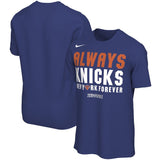 海外取寄 ナイキ Tシャツ ニューヨーク ニックス 2026 NBA PLAYOFFS MANTRA T-SHIRT ROYAL BLUE NIKE
