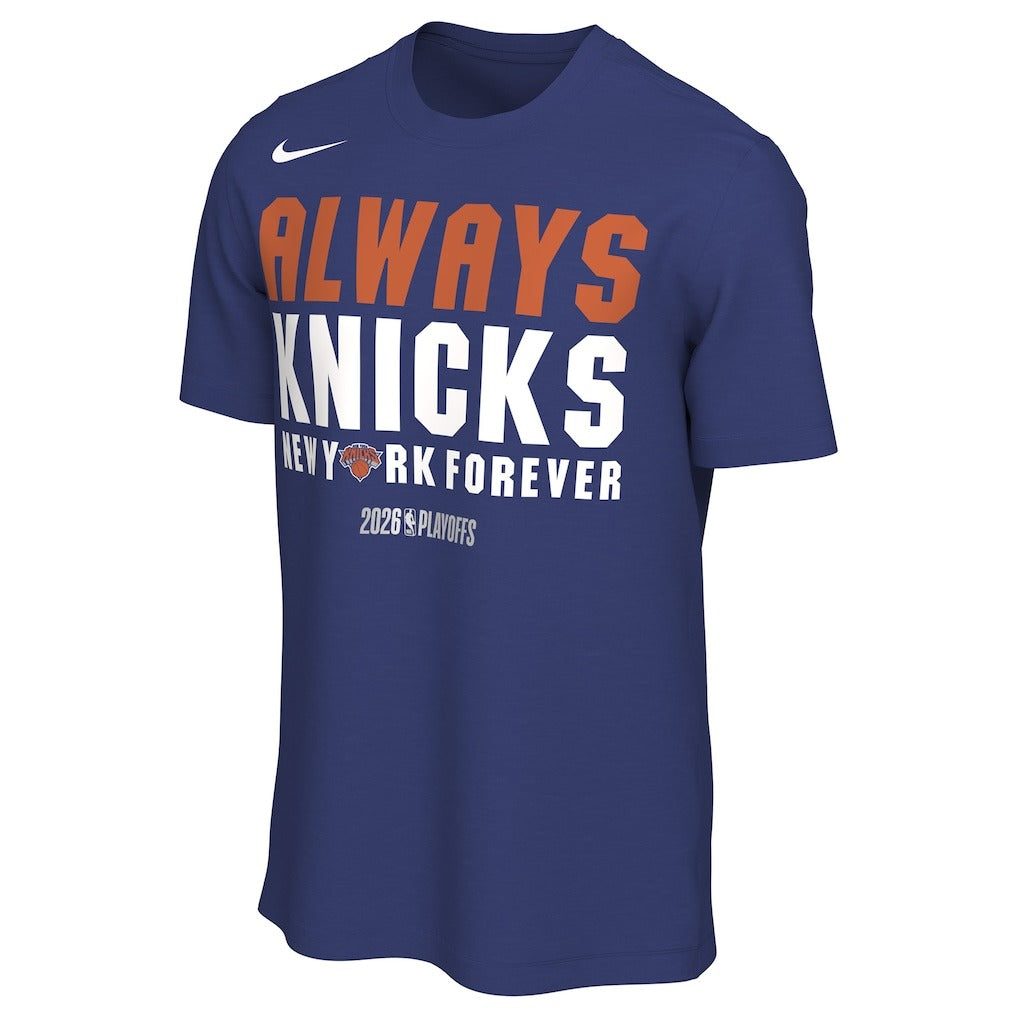 海外取寄 ナイキ Tシャツ ニューヨーク ニックス 2026 NBA PLAYOFFS MANTRA T-SHIRT ROYAL BLUE NIKE