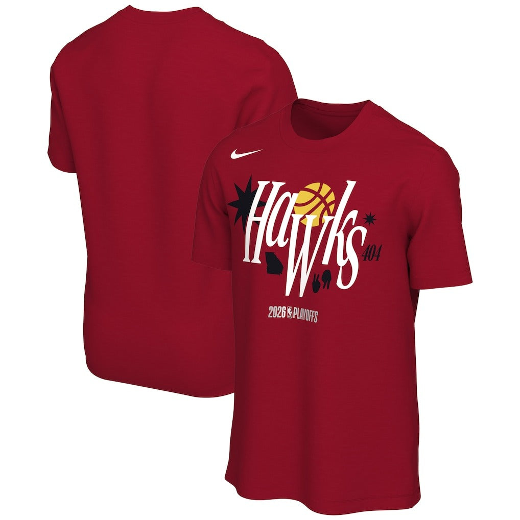 海外取寄 ナイキ Tシャツ アトランタ ホークス 2026 NBA PLAYOFFS MANTRA T-SHIRT RED