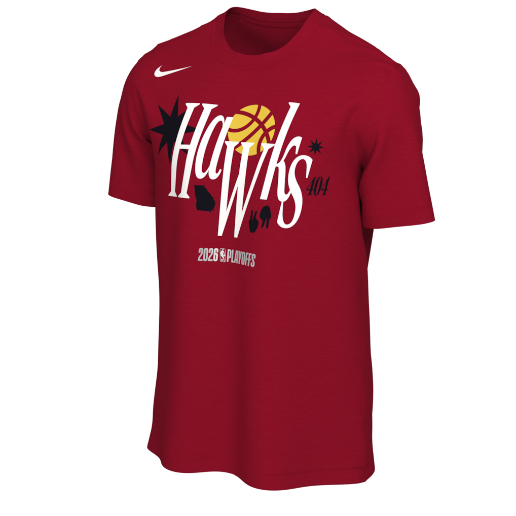 海外取寄 ナイキ Tシャツ アトランタ ホークス 2026 NBA PLAYOFFS MANTRA T-SHIRT RED