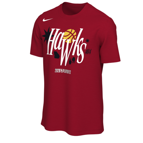 海外取寄 ナイキ Tシャツ アトランタ ホークス 2026 NBA PLAYOFFS MANTRA T-SHIRT RED