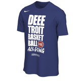 海外取寄 ナイキ Tシャツ デトロイト ピストンズ 2026 NBA PLAYOFFS MANTRA T-SHIRT ROYAL BLUE