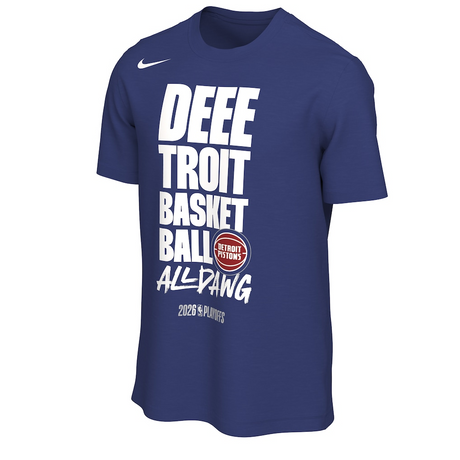 海外取寄 ナイキ Tシャツ デトロイト ピストンズ 2026 NBA PLAYOFFS MANTRA T-SHIRT ROYAL BLUE