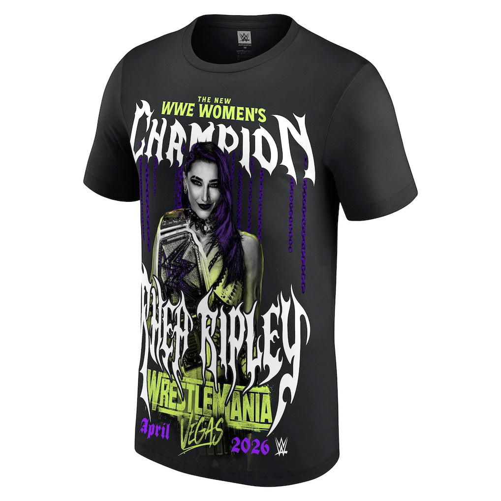 リア リプリーモデル 海外取寄 WWE AUTHENTIC Tシャツ WRESTLEMANIA 42 WINNER T-SHIRT
