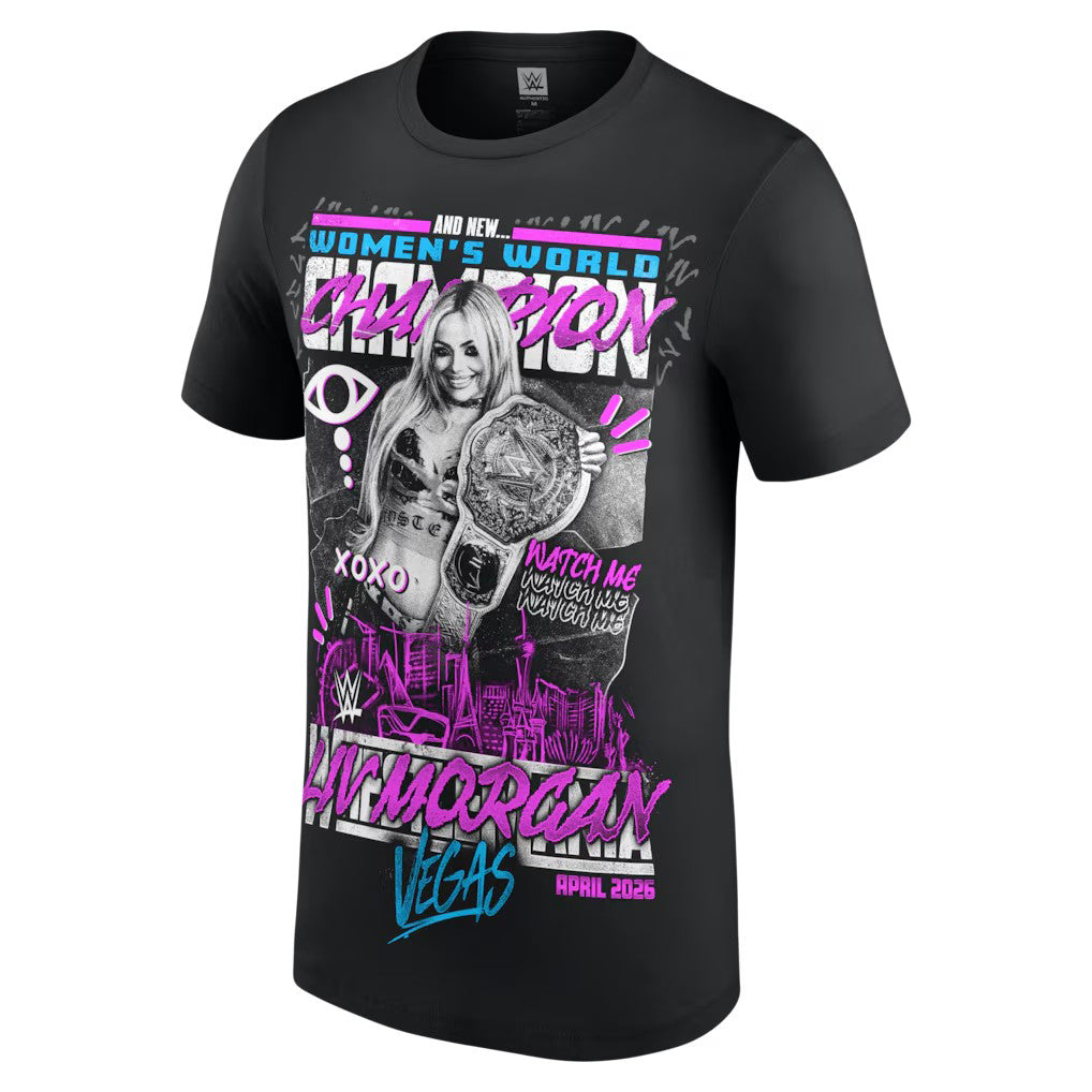 リブ モーガンモデル 海外取寄 WWE AUTHENTIC Tシャツ WRESTLEMANIA 42 WINNER T-SHIRT