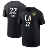 海外取寄 キャメロン・ブリンクモデル ナイキ バスケ ロサンゼルス スパークス WNBA NAME&NUMBER REBEL EDITION T-SHIRT BLACK