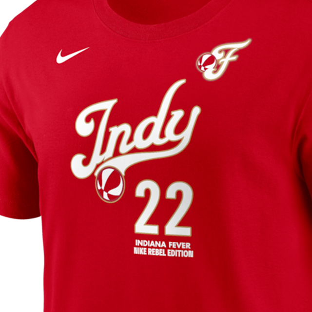 海外取寄 ケイトリン・クラークモデル ナイキ バスケ インディアナ フィーバー WNBA NAME&NUMBER REBEL EDITION T-SHIRT RED