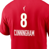 海外取寄 ソフィー・カニンガムモデル ナイキ バスケ インディアナ フィーバー WNBA NAME&NUMBER REBEL EDITION T-SHIRT RED