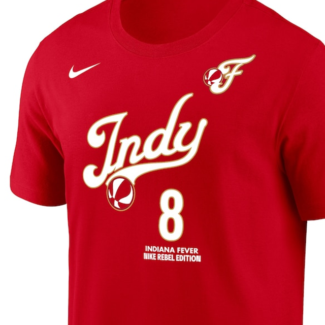 海外取寄 ソフィー・カニンガムモデル ナイキ バスケ インディアナ フィーバー WNBA NAME&NUMBER REBEL EDITION T-SHIRT RED