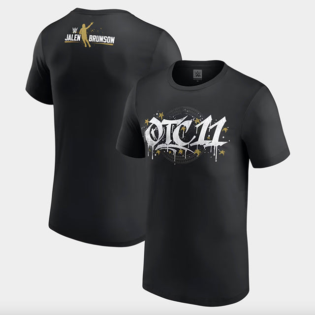 ローマン レインズモデル x ジェイレン ブランソン 海外取寄 WWE AUTHENTIC Tシャツ OTC T-SHIRT BLACK