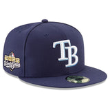 2026 ワールドシリーズモデル 海外取寄 ニューエラ キャップ 59FIFTY タンパベイ レイズ MLB WORLD SERIES AUTHENTIC COLLECTION FITTED CAP NAVY