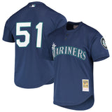 イチローモデル 海外取寄 ミッチェルアンドネス シアトル マリナーズ COOPERSTOWN MESH BATTING PRACTICE JERSEY ROYAL