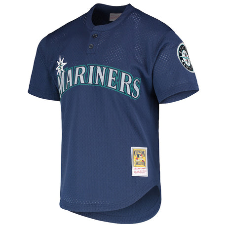 イチローモデル 海外取寄 ミッチェルアンドネス シアトル マリナーズ COOPERSTOWN MESH BATTING PRACTICE JERSEY ROYAL