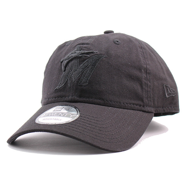 ニューエラ キャップ 9TWENTY ストラップバック マイアミ マーリンズ MLB CAP BLACK