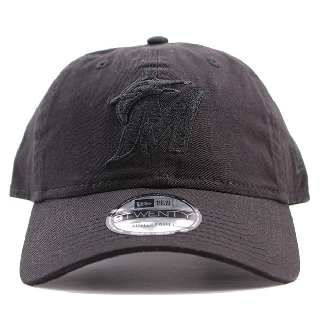 ニューエラ キャップ 9TWENTY ストラップバック マイアミ マーリンズ MLB CAP BLACK