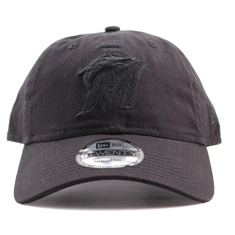 ニューエラ キャップ 9TWENTY ストラップバック マイアミ マーリンズ MLB CAP BLACK
