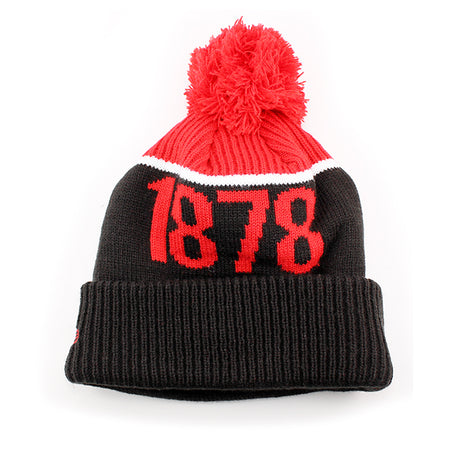 ニューエラ ニット ビーニーキャップ マンチェスター ユナイテッド FC SPORT CUFF BEANIE CAP BLACK RED