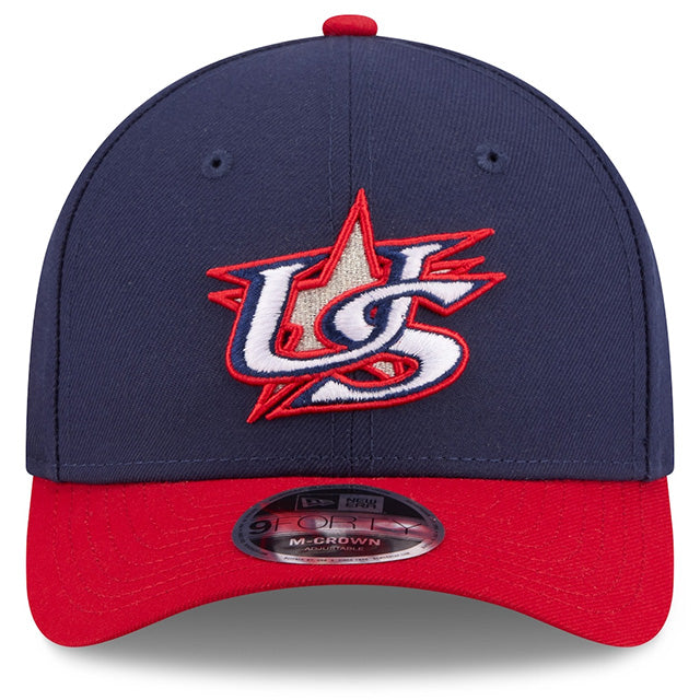 ニューエラ キャップ 9FORTY M-CROWN A-FRAME WBC アメリカ 2026 WORLD BASEBALL CLASSIC SNAPBACK CAP NAVY