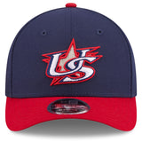 ニューエラ キャップ 9FORTY M-CROWN A-FRAME WBC アメリカ 2026 WORLD BASEBALL CLASSIC SNAPBACK CAP NAVY