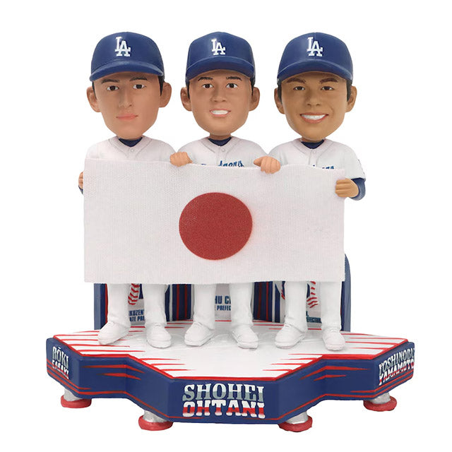 大谷翔平・山本由伸・佐々木朗希モデル ボブルヘッド 海外取寄 EXCLUSIVE ELITE ICON TRIPLE BOBBLE HEAD