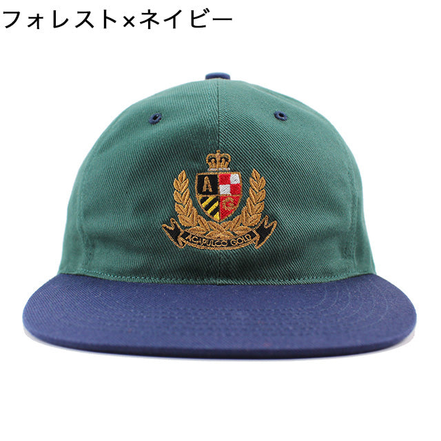 アカプルコ ゴールド ストラップバック キャップ【CREST 6-PANEL CAP】 ACAPULCO GOLD
